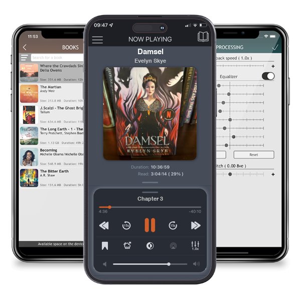 Download fo free audiobook Damsel by Evelyn Skye and listen anywhere on your iOS devices in the ListenBook app.