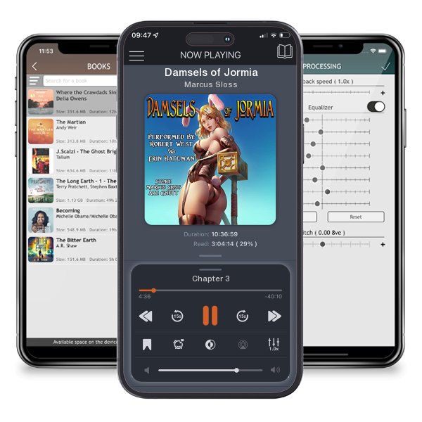 Download fo free audiobook Damsels of Jormia by Marcus Sloss and listen anywhere on your iOS devices in the ListenBook app.