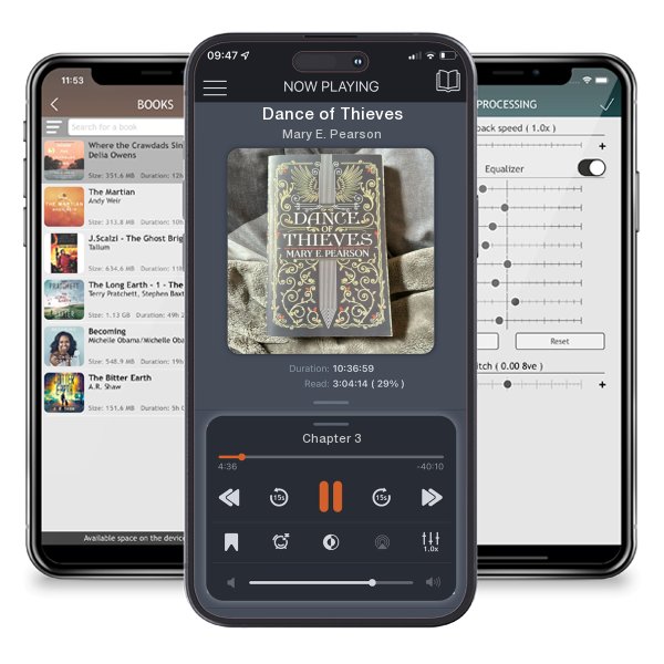 Download fo free audiobook Dance of Thieves by Mary E. Pearson and listen anywhere on your iOS devices in the ListenBook app.