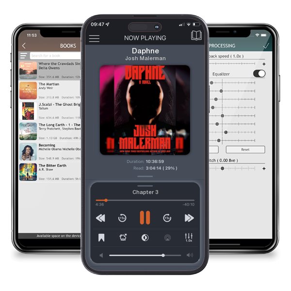 Download fo free audiobook Daphne by Josh Malerman and listen anywhere on your iOS devices in the ListenBook app.