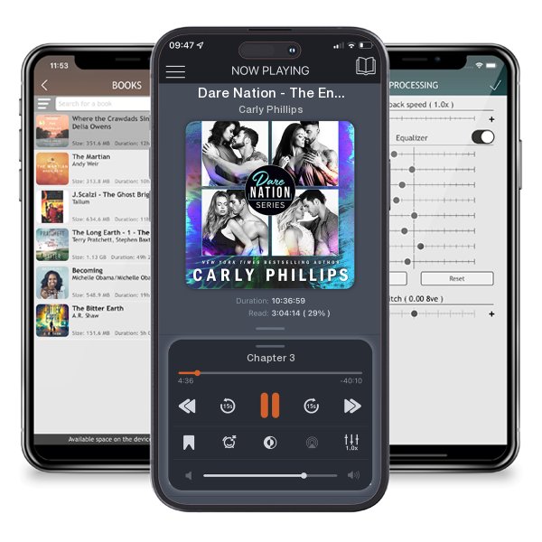 Download fo free audiobook Dare Nation - The Entire Collection by Carly Phillips and listen anywhere on your iOS devices in the ListenBook app.