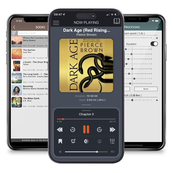 Download fo free audiobook Dark Age (Red Rising Series) by Pierce Brown and listen anywhere on your iOS devices in the ListenBook app.
