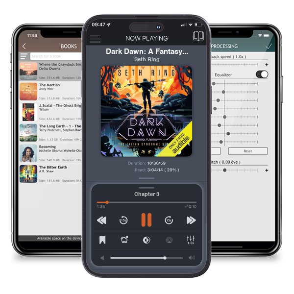 Download fo free audiobook Dark Dawn: A Fantasy LitRPG Adventure (The Exlian Syndrome Series, Book 2) by Seth Ring and listen anywhere on your iOS devices in the ListenBook app.
