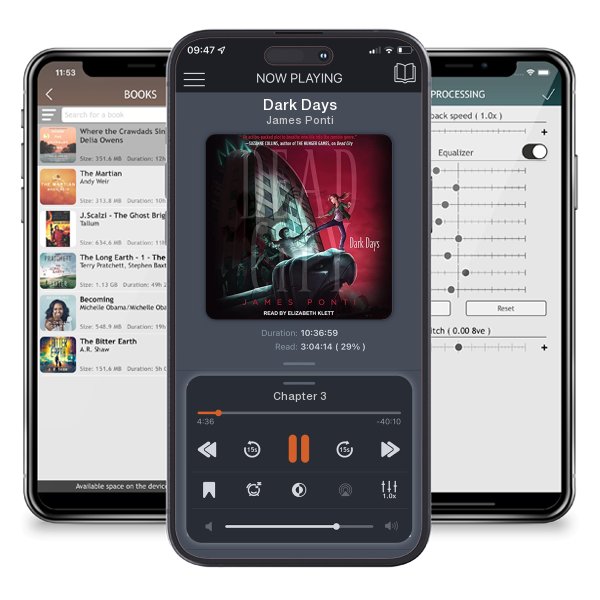 Download fo free audiobook Dark Days by James Ponti and listen anywhere on your iOS devices in the ListenBook app.