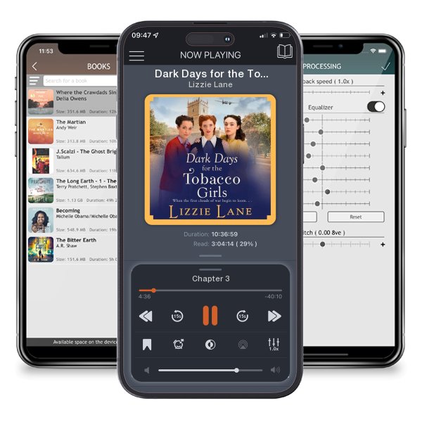 Download fo free audiobook Dark Days for the Tobacco Girls by Lizzie Lane and listen anywhere on your iOS devices in the ListenBook app.