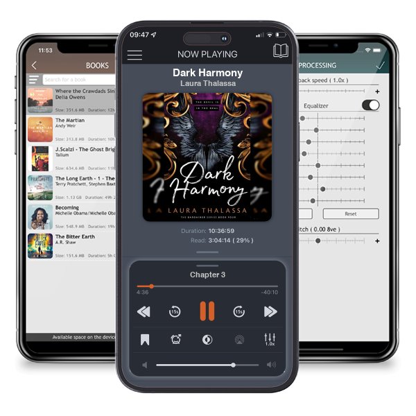 Download fo free audiobook Dark Harmony by Laura Thalassa and listen anywhere on your iOS devices in the ListenBook app.