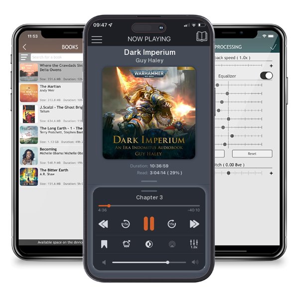 Download fo free audiobook Dark Imperium by Guy Haley and listen anywhere on your iOS devices in the ListenBook app.