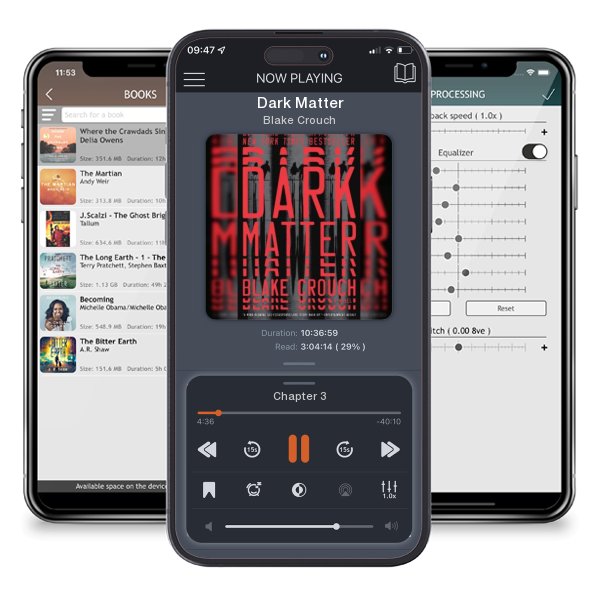 Download fo free audiobook Dark Matter by Blake Crouch and listen anywhere on your iOS devices in the ListenBook app.