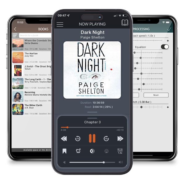 Download fo free audiobook Dark Night by Paige Shelton and listen anywhere on your iOS devices in the ListenBook app.
