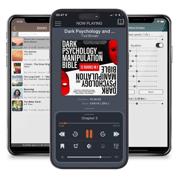 Download fo free audiobook Dark Psychology and Manipulation Bible: 12 Books in 1 by Tod Brown and listen anywhere on your iOS devices in the ListenBook app.