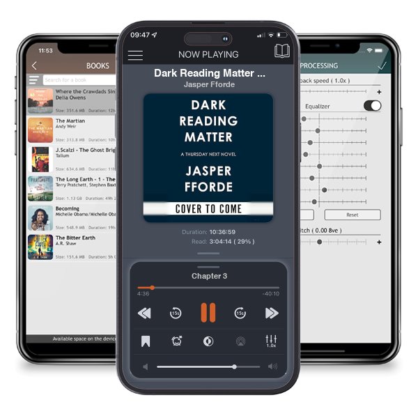 Download fo free audiobook Dark Reading Matter (Thursday Next, #8) by Jasper Fforde and listen anywhere on your iOS devices in the ListenBook app.