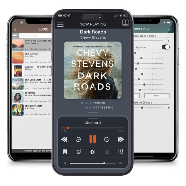 Download fo free audiobook Dark Roads by Chevy Stevens and listen anywhere on your iOS devices in the ListenBook app.
