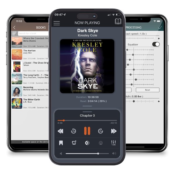 Download fo free audiobook Dark Skye by Kresley Cole and listen anywhere on your iOS devices in the ListenBook app.