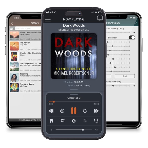 Download fo free audiobook Dark Woods by Michael Robertson Jr. and listen anywhere on your iOS devices in the ListenBook app.