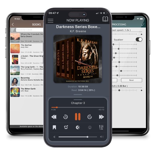 Download fo free audiobook Darkness Series Boxed Set (Books 1-4) by K.F. Breene and listen anywhere on your iOS devices in the ListenBook app.