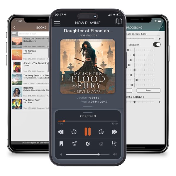 Download fo free audiobook Daughter of Flood and Fury by Levi Jacobs and listen anywhere on your iOS devices in the ListenBook app.