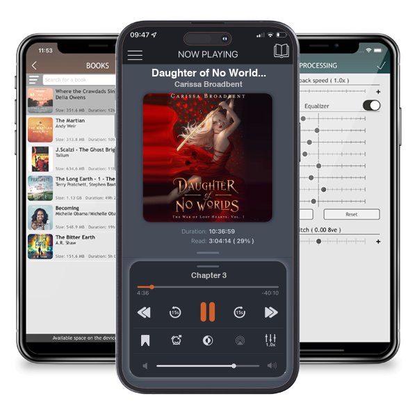 Download fo free audiobook Daughter of No Worlds (The War of Lost Hearts, #1) by Carissa Broadbent and listen anywhere on your iOS devices in the ListenBook app.