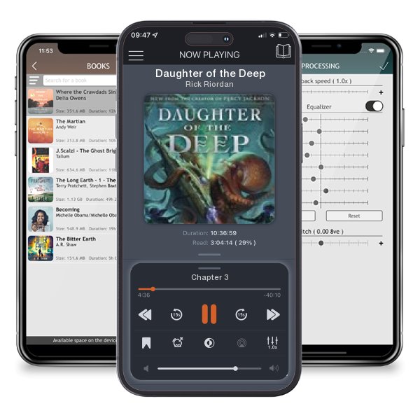 Download fo free audiobook Daughter of the Deep by Rick Riordan and listen anywhere on your iOS devices in the ListenBook app.