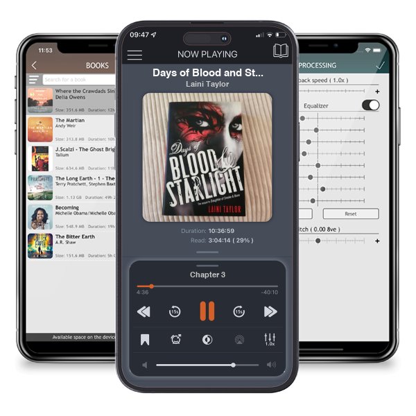 Download fo free audiobook Days of Blood and Starlight by Laini Taylor and listen anywhere on your iOS devices in the ListenBook app.