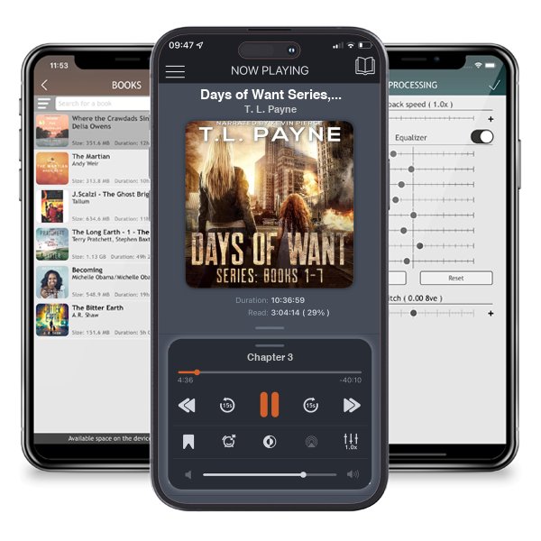 Download fo free audiobook Days of Want Series, Books 1-7 by T. L. Payne and listen anywhere on your iOS devices in the ListenBook app.