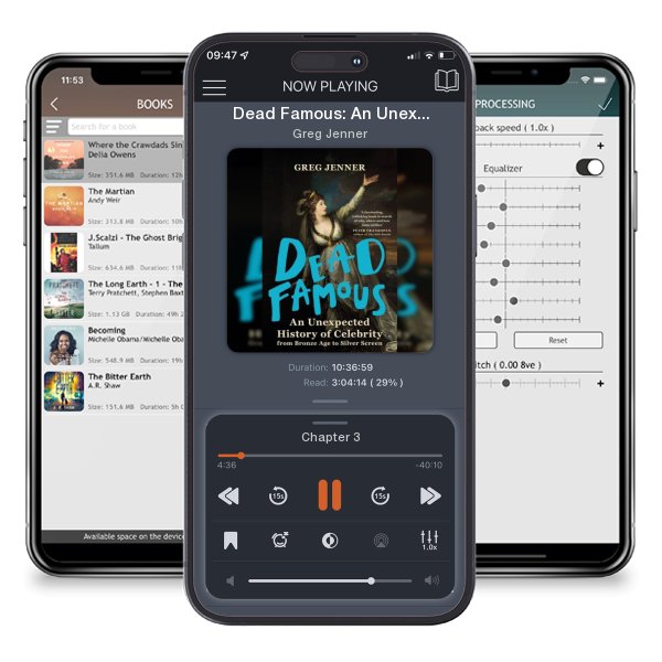 Download fo free audiobook Dead Famous: An Unexpected History of Celebrity from Bronze Age to Silver Screen by Greg Jenner and listen anywhere on your iOS devices in the ListenBook app.