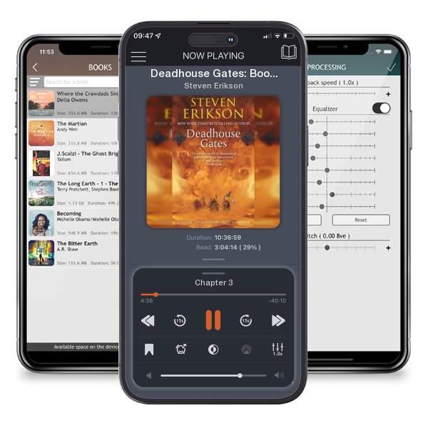 Download fo free audiobook Deadhouse Gates: Book Two of the Malazan Book of the Fallen by Steven Erikson and listen anywhere on your iOS devices in the ListenBook app.