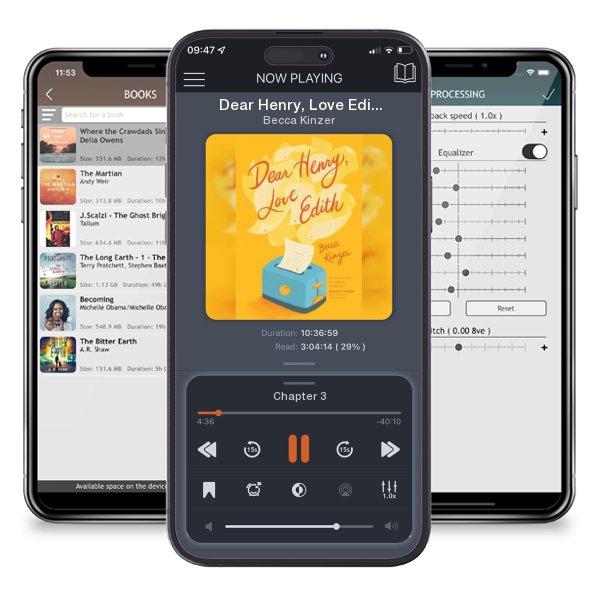 Download fo free audiobook Dear Henry, Love Edith by Becca Kinzer and listen anywhere on your iOS devices in the ListenBook app.