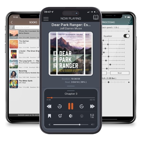 Download fo free audiobook Dear Park Ranger: Essays on Manhood, Restlessness, and the... by Jeff Darren Muse and listen anywhere on your iOS devices in the ListenBook app.