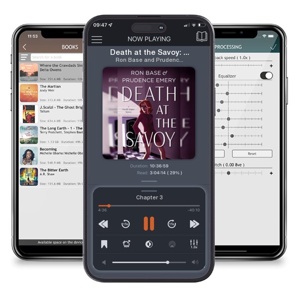 Download fo free audiobook Death at the Savoy: A Priscilla Tempest Mystery, Book 1 by Ron Base and Prudence Emery and listen anywhere on your iOS devices in the ListenBook app.