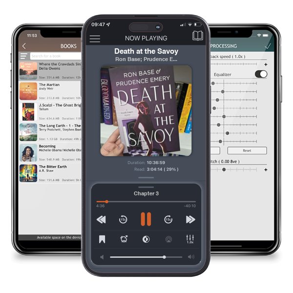 Download fo free audiobook Death at the Savoy by Ron Base; Prudence Emery and listen anywhere on your iOS devices in the ListenBook app.