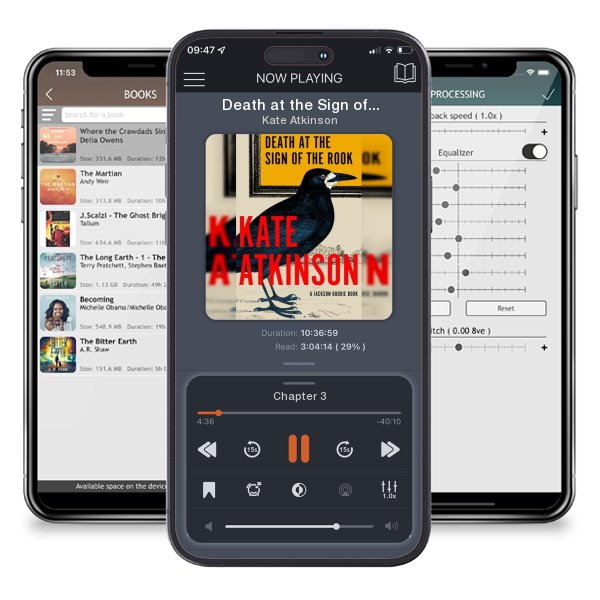 Download fo free audiobook Death at the Sign of the Rook: A Jackson Brodie Book by Kate Atkinson and listen anywhere on your iOS devices in the ListenBook app.