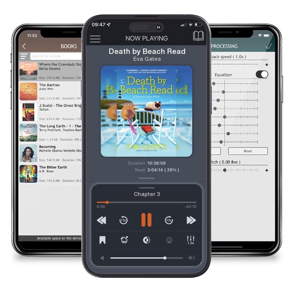 Download fo free audiobook Death by Beach Read by Eva Gates and listen anywhere on your iOS devices in the ListenBook app.