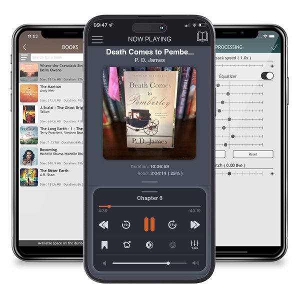 Download fo free audiobook Death Comes to Pemberley by P. D. James and listen anywhere on your iOS devices in the ListenBook app.