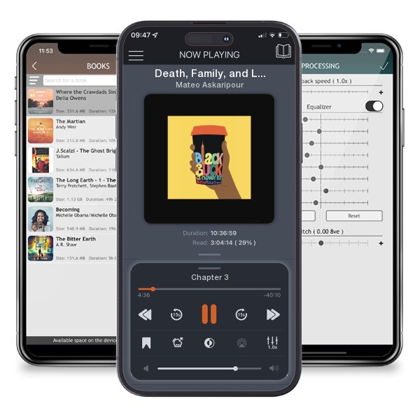Download fo free audiobook Death, Family, and Love by Mateo Askaripour and listen anywhere on your iOS devices in the ListenBook app.