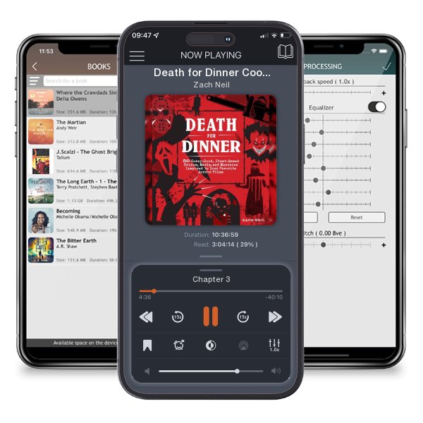 Download fo free audiobook Death for Dinner Cookbook: 60 Gorey-Good, Plant-Based Drinks,... by Zach Neil and listen anywhere on your iOS devices in the ListenBook app.