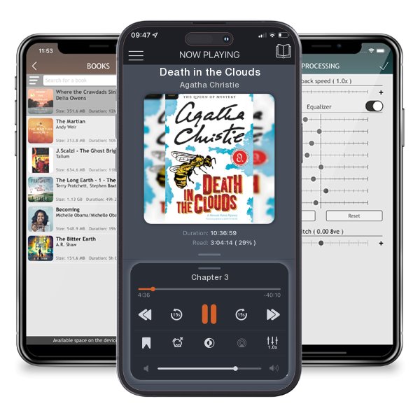 Download fo free audiobook Death in the Clouds by Agatha Christie and listen anywhere on your iOS devices in the ListenBook app.