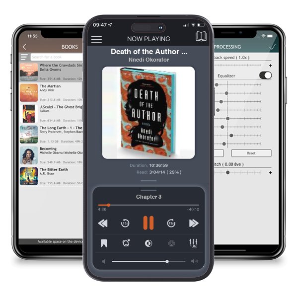 Download fo free audiobook Death of the Author Deluxe Limited Edition by Nnedi Okorafor and listen anywhere on your iOS devices in the ListenBook app.