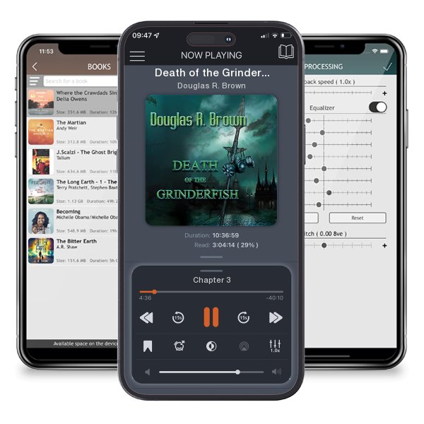 Download fo free audiobook Death of the Grinderfish by Douglas R. Brown and listen anywhere on your iOS devices in the ListenBook app.