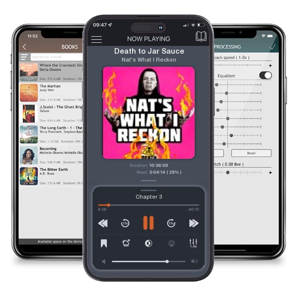 Download fo free audiobook Death to Jar Sauce by Nat's What I Reckon and listen anywhere on your iOS devices in the ListenBook app.