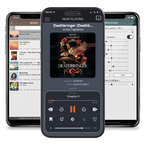 Download fo free audiobook Deathbringer (Deathbringer, #1) by Sonia Tagliareni and listen anywhere on your iOS devices in the ListenBook app.