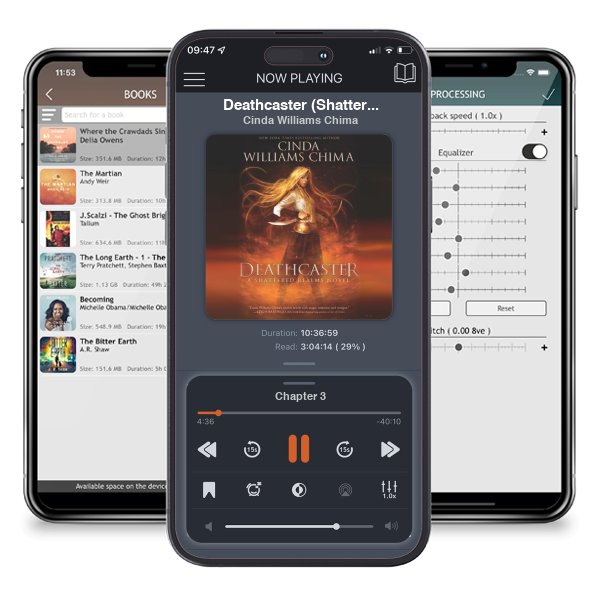 Download fo free audiobook Deathcaster (Shattered Realms, #4) by Cinda Williams Chima and listen anywhere on your iOS devices in the ListenBook app.
