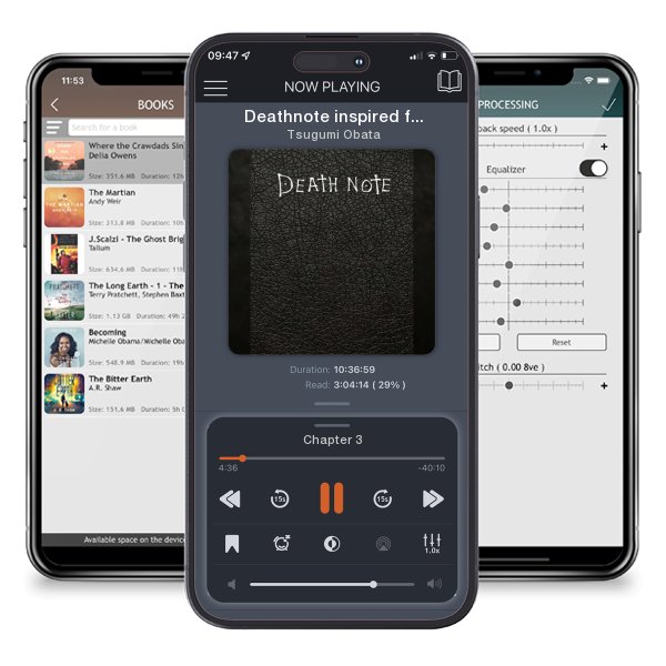 Download fo free audiobook Deathnote inspired from the movie: DeathNote With Rules - DeathNote Notebook inspired from the DeathNote movie by Tsugumi Obata and listen anywhere on your iOS devices in the ListenBook app.