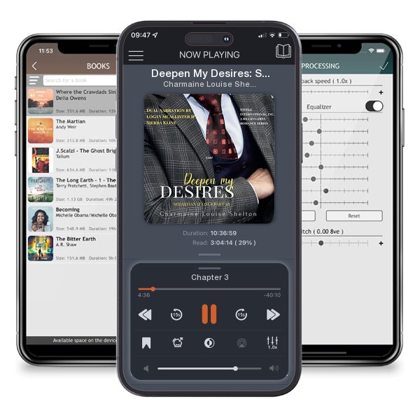 Download fo free audiobook Deepen My Desires: Sebastian & Lola, Part III by Charmaine Louise Shelton and listen anywhere on your iOS devices in the ListenBook app.