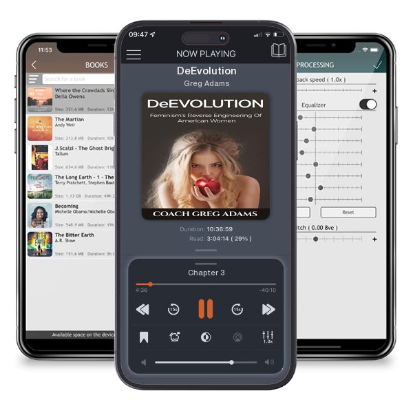 Download fo free audiobook DeEvolution by Greg Adams and listen anywhere on your iOS devices in the ListenBook app.