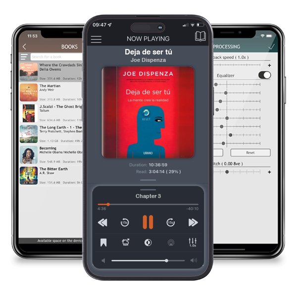 Descargar audiolibro gratis Deja de ser tú by Joe Dispenza y escuchar en cualquier lugar en sus dispositivos iOS en la aplicación ListenBook.