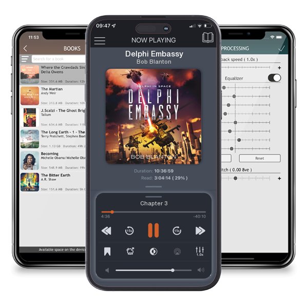 Download fo free audiobook Delphi Embassy by Bob Blanton and listen anywhere on your iOS devices in the ListenBook app.