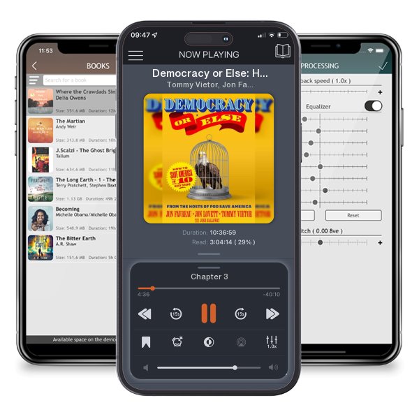 Download fo free audiobook Democracy or Else: How to Save America in 10 Easy Steps by Tommy Vietor, Jon Favreau,  et al. and listen anywhere on your iOS devices in the ListenBook app.