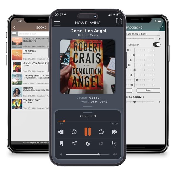 Download fo free audiobook Demolition Angel by Robert Crais and listen anywhere on your iOS devices in the ListenBook app.