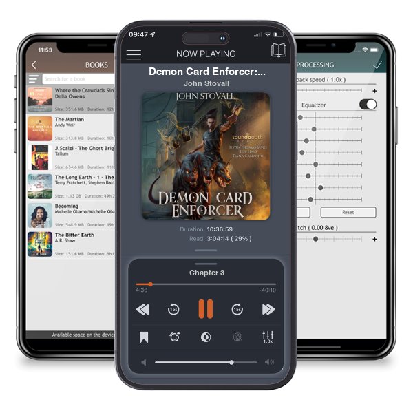 Download fo free audiobook Demon Card Enforcer: A Deck-Building LitRPG (The Cerberus Cards, Book 1) by John Stovall and listen anywhere on your iOS devices in the ListenBook app.