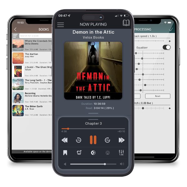 Download fo free audiobook Demon in the Attic by Velox Books and listen anywhere on your iOS devices in the ListenBook app.
